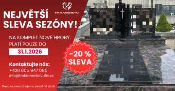 Sleva -20% na komplet nové hroby