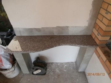 Barová žulová deska Bianco Sardo TM Kamenictví Zlín