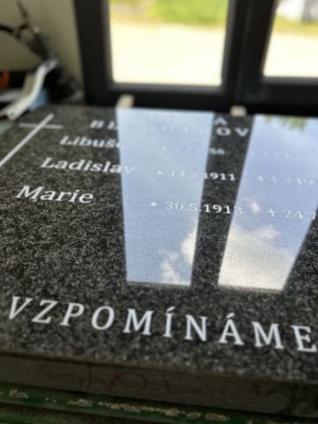 Písmo na hrob TM Kamenictví Zlín